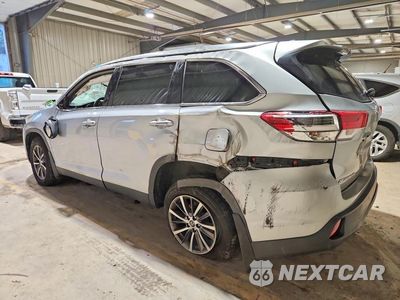 Drugie zdjęcie samochodu z przodu: 2019 TOYOTA HIGHLANDER XLE VIN:5TDJZRFH2KS625477 - miniatura