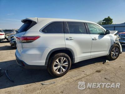 Trzecie zdjęcie samochodu z tyłu: 2016 TOYOTA HIGHLANDER BASE VIN:5TDZKRFH0GS178226 - miniatura