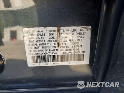 Zdjęcie 12 z 12 samochodu: 2006 ACURA TSX VIN:JH4CL96996C016346 - miniatura