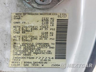 Zdjęcie 12 z 12 samochodu: 2017 NISSAN FRONTIER S VIN:1N6BD0CT6HN727254 - miniatura