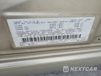 Zdjęcie 12 z 12 samochodu: 2008 MITSUBISHI GALANT ES PREMIUM VIN:4A3AB56F28E023993 - miniatura