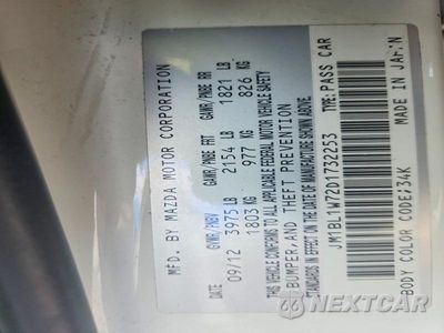 Zdjęcie 12 z 12 samochodu: 2013 MAZDA 3 I VIN:JM1BL1W72D1732253 - miniatura