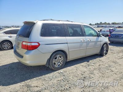 Trzecie zdjęcie samochodu z tyłu: 2006 HONDA ODYSSEY EX WITH LEATHER (WITH RES) VIN:5FNRL38706B059674 - miniatura