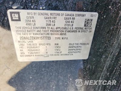 Zdjęcie 13 z 13 samochodu: 2017 CHEVROLET EQUINOX LT VIN:2GNALCEK9H1577723 - miniatura