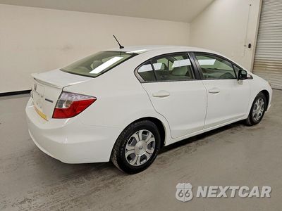 Trzecie zdjęcie samochodu z tyłu: 2012 HONDA CIVIC HYBRID VIN:JHMFB4F20CS000835 - miniatura
