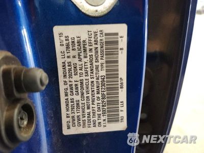 Zdjęcie 12 z 12 samochodu: 2015 HONDA CIVIC EX VIN:19XFB2F80FE230943 - miniatura