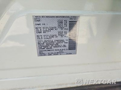 Zdjęcie 13 z 13 samochodu: 2015 NISSAN PATHFINDER S VIN:5N1AR2MN1FC664953 - miniatura