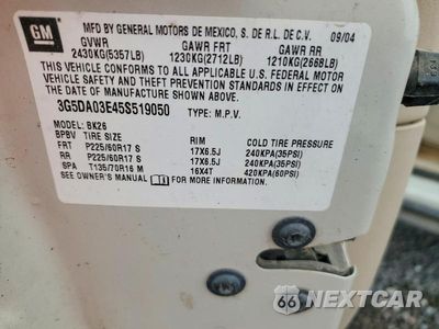 Zdjęcie 13 z 13 samochodu: 2005 BUICK RENDEZVOUS CX VIN:3G5DA03E45S519050 - miniatura