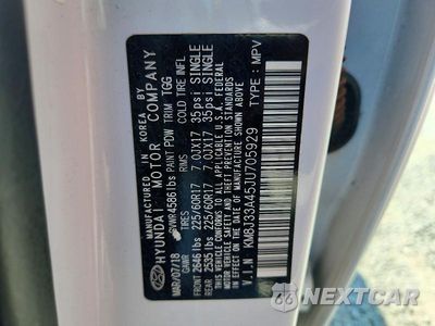 Zdjęcie 13 z 13 samochodu: 2018 HYUNDAI TUCSON SEL VIN:KM8J33A45JU705929 - miniatura