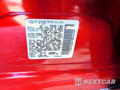 Zdjęcie 13 z 13 samochodu: 2013 NISSAN ROGUE S VIN:JN8AS5MT2DW024517 - miniatura