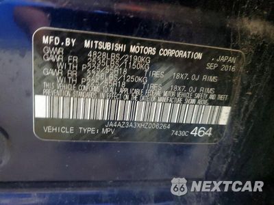 Zdjęcie 13 z 13 samochodu: 2017 MITSUBISHI OUTLANDER SE VIN:JA4AZ3A3XHZ006264 - miniatura