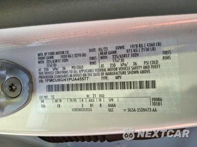 Zdjęcie 13 z 13 samochodu: 2023 FORD ESCAPE ACTIVE VIN:1FMCU0GN1PUA45577 - miniatura