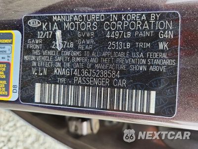 Zdjęcie 13 z 13 samochodu: 2018 KIA OPTIMA LX VIN:KNAGT4L36J5238584 - miniatura