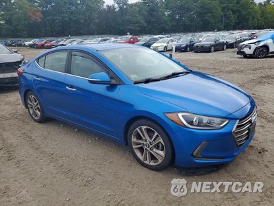 Czwarte zdjęcie samochodu z boku: 2017 HYUNDAI ELANTRA LIMITED VIN:5NPD84LF7HH009066 - miniatura