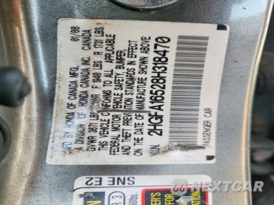 Zdjęcie 12 z 12 samochodu: 2008 HONDA CIVIC LX VIN:2HGFA16528H318470 - miniatura