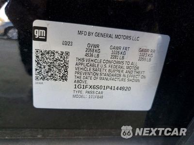 Zdjęcie 12 z 12 samochodu: 2023 CHEVROLET BOLT EV 2LT VIN:1G1FX6S01P4144920 - miniatura