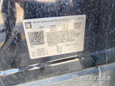 Zdjęcie 12 z 12 samochodu: 2020 CHEVROLET EQUINOX LT VIN:3GNAXLEX5LL323630 - miniatura