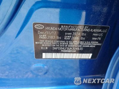 Zdjęcie 12 z 12 samochodu: 2018 HYUNDAI ELANTRA SEL VIN:5NPD84LF9JH304935 - miniatura