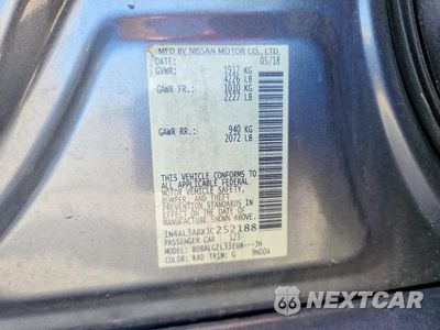 Zdjęcie 12 z 12 samochodu: 2018 NISSAN ALTIMA 2.5 S VIN:1N4AL3APXJC252188 - miniatura