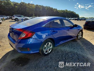 Trzecie zdjęcie samochodu z tyłu: 2018 HONDA CIVIC LX VIN:19XFC2F50JE022766 - miniatura