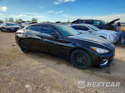 Czwarte zdjęcie samochodu z boku: 2018 INFINITI Q50 3.0T LUXE VIN:JN1EV7AR0JM440164 - miniatura