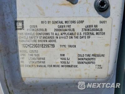 Zdjęcie 12 z 12 samochodu: 2001 CHEVROLET SILVERADO C2500 HEAVY DUTY VIN:1GCHC29G01E299709 - miniatura