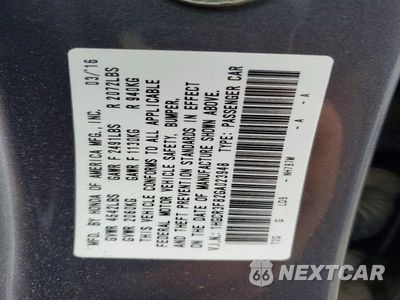 Zdjęcie 13 z 13 samochodu: 2016 HONDA ACCORD EXL VIN:1HGCR3F82GA023948 - miniatura