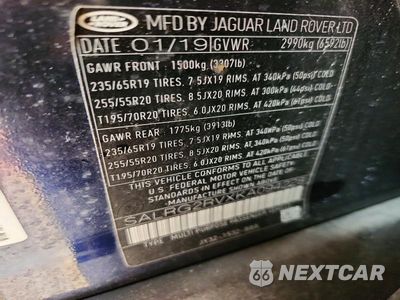 Zdjęcie 13 z 13 samochodu: 2019 LAND ROVER DISCOVERY SE VIN:SALRG2RVXKA094228 - miniatura