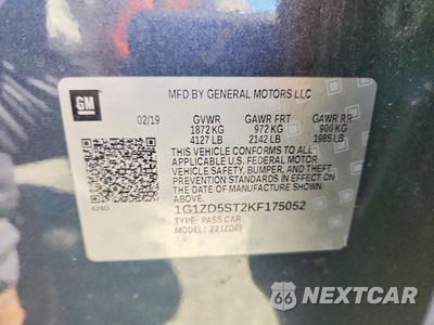 Zdjęcie 12 z 12 samochodu: 2019 CHEVROLET MALIBU LT VIN:1G1ZD5ST2KF175052 - miniatura