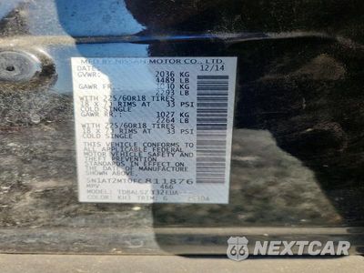 Zdjęcie 13 z 13 samochodu: 2015 NISSAN ROGUE SL VIN:5N1AT2MT0FC811876 - miniatura