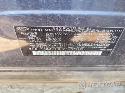 Zdjęcie 12 z 12 samochodu: 2018 HYUNDAI SANTA FE SPORT 2.4L VIN:5NMZT3LB1JH072971 - miniatura