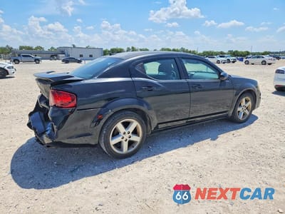 Trzecie zdjęcie samochodu z tyłu: 2013 DODGE AVENGER SXT VIN:1C3CDZCB3DN716178 - miniatura