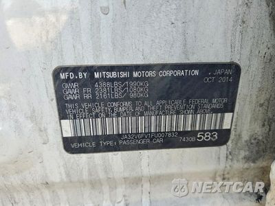 Zdjęcie 13 z 13 samochodu: 2015 MITSUBISHI LANCER RALLIART VIN:JA32V6FV1FU007832 - miniatura