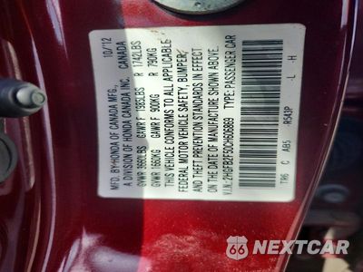 Zdjęcie 12 z 12 samochodu: 2012 HONDA CIVIC LX VIN:2HGFB2F50CH606869 - miniatura