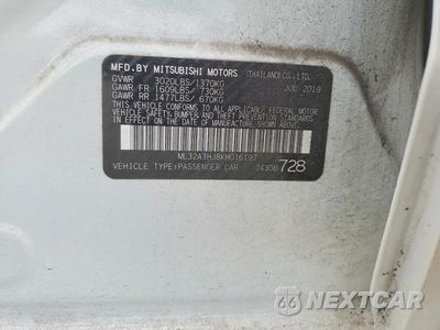 Zdjęcie 12 z 12 samochodu: 2019 MITSUBISHI MIRAGE ES VIN:ML32A3HJ8KH016197 - miniatura