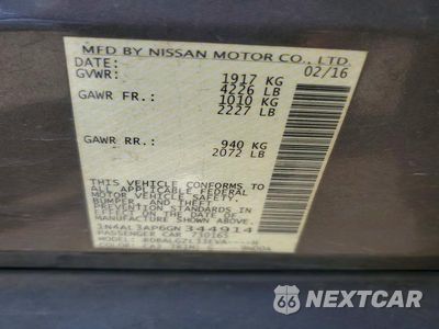 Zdjęcie 12 z 12 samochodu: 2016 NISSAN ALTIMA 2.5 S VIN:1N4AL3AP6GN344914 - miniatura