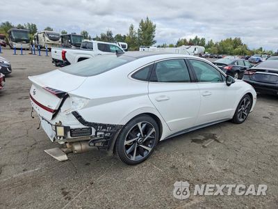 Trzecie zdjęcie samochodu z tyłu: 2021 HYUNDAI SONATA SEL PLUS VIN:5NPEJ4J21MH077026 - miniatura
