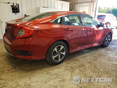 Trzecie zdjęcie samochodu z tyłu: 2019 HONDA CIVIC LX VIN:19XFC2F61KE214286 - miniatura