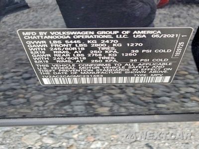 Zdjęcie 14 z 14 samochodu: 2021 VOLKSWAGEN ATLAS CROSS SPORT S VIN:1V2AC2CA0MC231463 - miniatura
