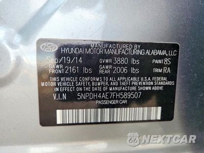 Zdjęcie 12 z 12 samochodu: 2015 HYUNDAI ELANTRA SE VIN:5NPDH4AE7FH589507 - miniatura