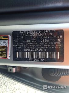 Zdjęcie 12 z 12 samochodu: 2026 KIA K5 GT LINE VIN:KNAG64J74T5471329 - miniatura