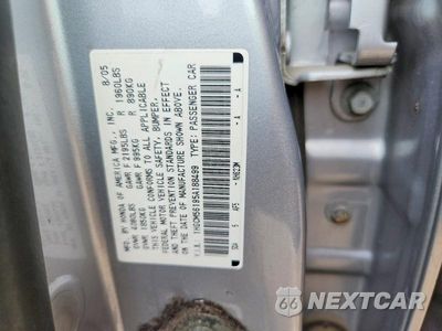 Zdjęcie 12 z 12 samochodu: 2005 HONDA ACCORD DX VIN:1HGCM56195A188499 - miniatura