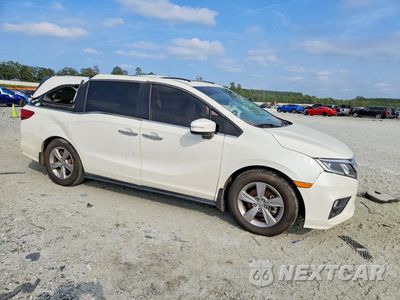 Czwarte zdjęcie samochodu z boku: 2018 HONDA ODYSSEY EXL VIN:5FNRL6H70JB083936 - miniatura