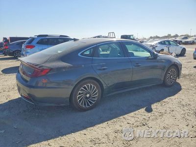 Trzecie zdjęcie samochodu z tyłu: 2021 HYUNDAI SONATA HYBRID SEL VIN:KMHL34JJ0MA032719 - miniatura