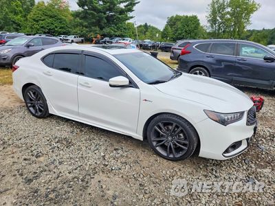 Czwarte zdjęcie samochodu z boku: 2019 ACURA TLX TECHNOLOGY VIN:19UUB3F61KA000662 - miniatura