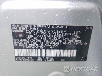 Zdjęcie 12 z 12 samochodu: 2014 TOYOTA RAV4 XLE VIN:2T3WFREV8EW075307 - miniatura