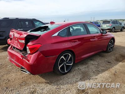 Trzecie zdjęcie samochodu z tyłu: 2019 HONDA ACCORD SPORT VIN:1HGCV1F33KA020960 - miniatura