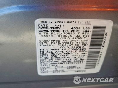 Zdjęcie 12 z 12 samochodu: 2011 NISSAN ROGUE S VIN:JN8AS5MT1BW570951 - miniatura