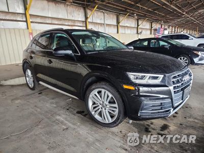 Czwarte zdjęcie samochodu z boku: 2018 AUDI Q5 PREMIUM PLUS VIN:WA1BNAFY2J2210886 - miniatura