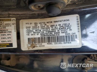 Zdjęcie 13 z 13 samochodu: 2006 TOYOTA COROLLA S VIN:1NXBR30E56Z661516 - miniatura